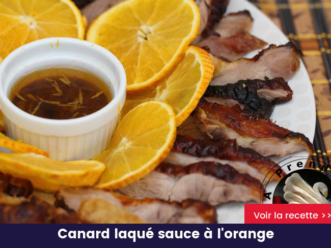 Canard laqué sauce à l'orange